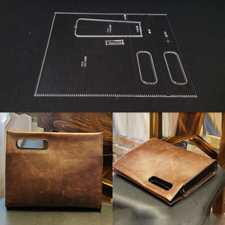 1set DIY Acrylic Leather Template Home Handwork Leathercraft Sewing Pattern Tools Accessory Handbag 300x240x70mm