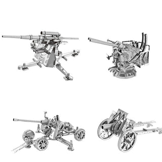 4pc set Nanyuan 3D Metal Puzzle Gun Military weapon model DIY Laser Cut Assemble Jigsaw puzzle toys Desktop decoration For Adult