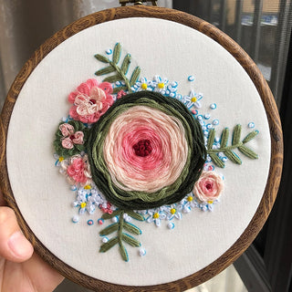 DIY Embroidery Hoop Decor - Flower
