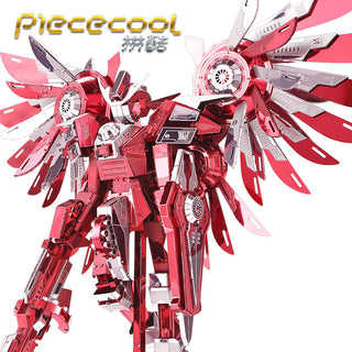 Piececool amror models 3D Metal Nano Puzzle Thundering Wings Gundam Robot Model Kits P069-RS DIY 3D Laser Cut Models Jigsaw Toys