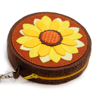 DIY Kit Felt Sunflower Coin Purse