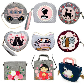 DIY Kit Felt Cartoon Handbag Bags