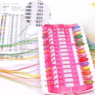 DIY Tool Set 30 Holder/1pc Floss Organizer Cross Stitch Embroidery Thread Organizer